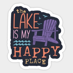 The Lake is My Happy Place Sticker